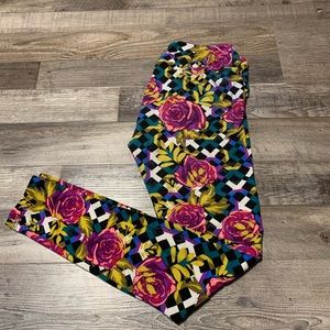 Floral LuLaRoe leggings